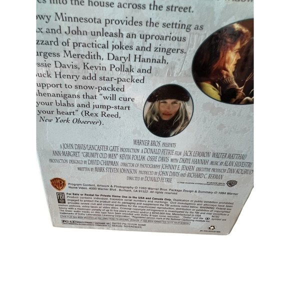 New SEALED Grumpy Old Men (VHS, 1994) Walter Matthau, Jack Lemmon, - Picture 4 of 6